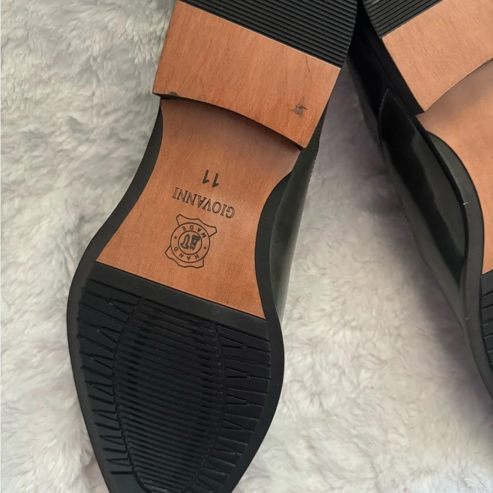 GIOVANNI Joel Gray Mens leather shoes size 11 new.